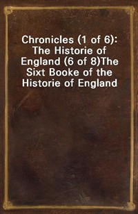 Chronicles (1 of 6): The Historie of England (6 of 8)The Sixt Booke of the Historie of England (커버이미지)