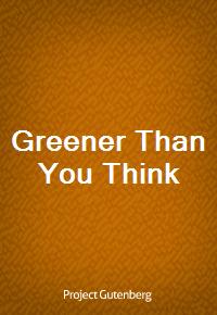 Greener Than You Think (커버이미지)