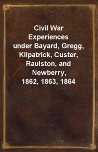 Civil War Experiencesunder Bayard, Gregg, Kilpatrick, Custer, Raulston, and Newberry, 1862, 1863, 1864 (커버이미지)