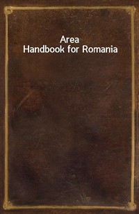Area Handbook for Romania (커버이미지)