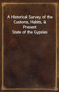 A Historical Survey of the Customs, Habits,&Present State of the Gypsies (커버이미지)