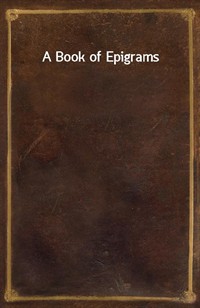 A Book of Epigrams (커버이미지)