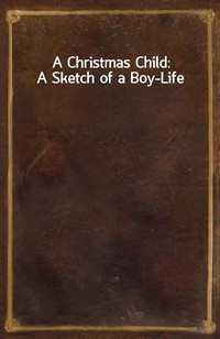 A Christmas Child: A Sketch of a Boy-Life (커버이미지)