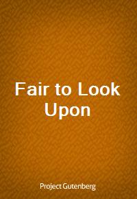 Fair to Look Upon (커버이미지)