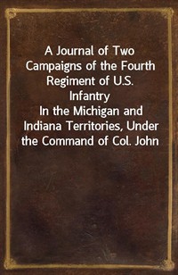 A Journal of Two Campaigns of the Fourth Regiment of U.S. InfantryIn the Michigan and Indiana Territories, Under the Command of Col. John P. Boyd, (커버이미지)