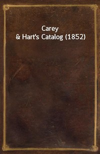 Carey&Hart's Catalog (1852) (커버이미지)