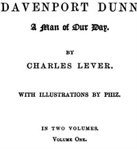 Davenport Dunn, a Man of Our Day. Volume 1 (of 2) (커버이미지)