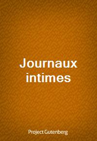 Journaux intimes (커버이미지)