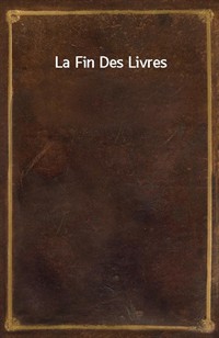 La Fin Des Livres (Ŀ̹)