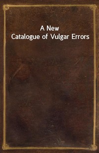 A New Catalogue of Vulgar Errors (커버이미지)