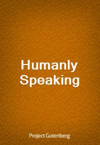 Humanly Speaking (커버이미지)