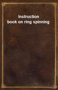 Instruction book on ring spinning (커버이미지)