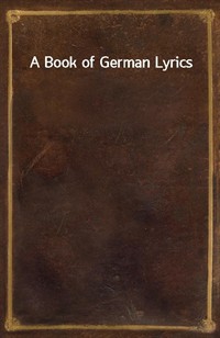 A Book of German Lyrics (커버이미지)