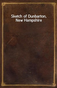 Sketch of Dunbarton, New Hampshire (커버이미지)