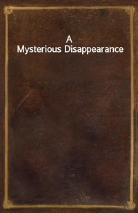 A Mysterious Disappearance (커버이미지)