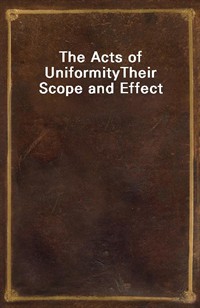 The Acts of UniformityTheir Scope and Effect (Ŀ̹)