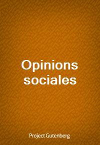 Opinions sociales (Ŀ̹)