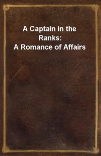 A Captain in the Ranks: A Romance of Affairs (커버이미지)
