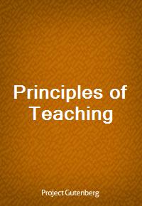 Principles of Teaching (Ŀ̹)