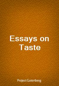 Essays on Taste (커버이미지)