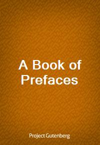 A Book of Prefaces (커버이미지)