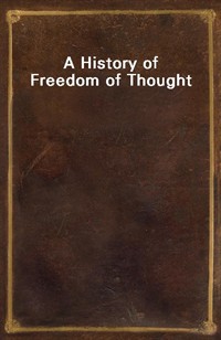 A History of Freedom of Thought (커버이미지)