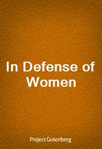In Defense of Women (커버이미지)