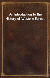 An Introduction to the History of Western Europe (커버이미지)