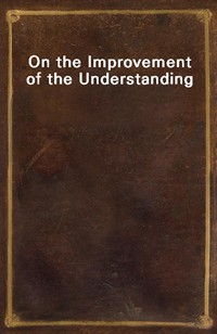 On the Improvement of the Understanding (Ŀ̹)