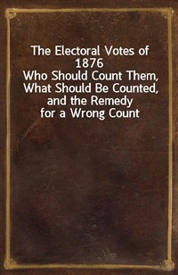 The Electoral Votes of 1876Who Should Count Them, What Should Be Counted, and the Remedy for a Wrong Count (Ŀ̹)