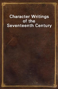 Character Writings of the Seventeenth Century (커버이미지)