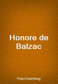 Honore de Balzac (커버이미지)
