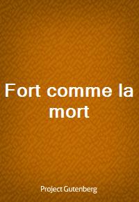 Fort comme la mort (커버이미지)
