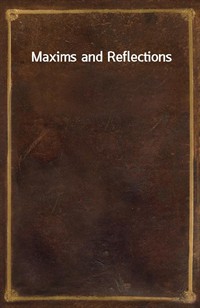 Maxims and Reflections (Ŀ̹)