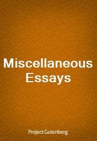 Miscellaneous Essays (Ŀ̹)