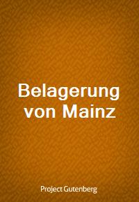 Belagerung von Mainz (커버이미지)