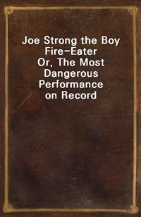 Joe Strong the Boy Fire-EaterOr, The Most Dangerous Performance on Record (커버이미지)