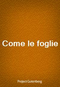 Come le foglie (커버이미지)