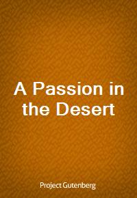 A Passion in the Desert (커버이미지)