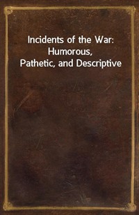 Incidents of the War: Humorous, Pathetic, and Descriptive (커버이미지)