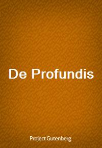 De Profundis (커버이미지)