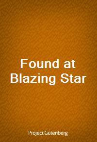 Found at Blazing Star (커버이미지)