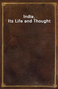 India, Its Life and Thought (커버이미지)