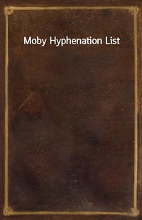 Moby Hyphenation List (Ŀ̹)