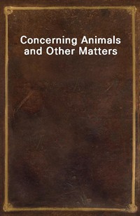 Concerning Animals and Other Matters (커버이미지)