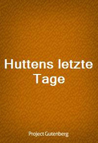 Huttens letzte Tage (커버이미지)