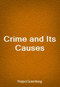 Crime and Its Causes (커버이미지)