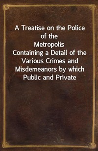 A Treatise on the Police of the MetropolisContaining a Detail of the Various Crimes and Misdemeanors by which Public and Private Property and Secur (커버이미지)