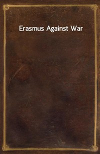Erasmus Against War (커버이미지)
