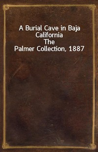 A Burial Cave in Baja CaliforniaThe Palmer Collection, 1887 (커버이미지)